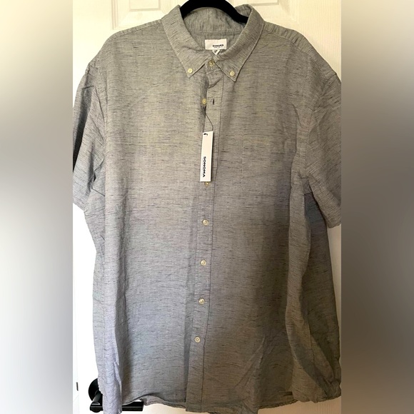 NWT- Men’s Sonoma Button Down Shirt- Gray, XXL - Picture 1 of 2